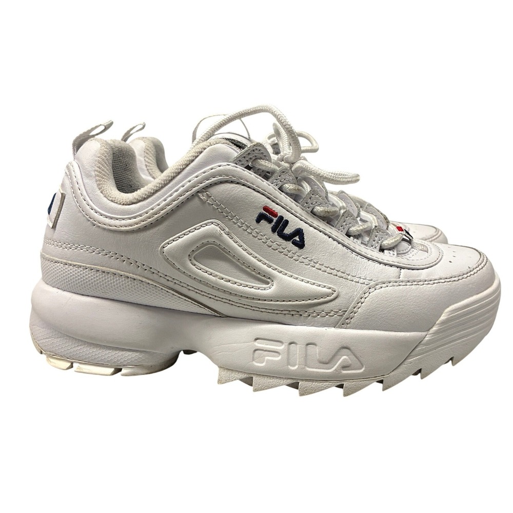 Fila Disruptor 2 Chunky Sneakers Womens 6 White Dad Shoes Platform Streetwear